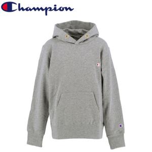 トップス チャンピオン ジュニア プルオーバー PULLOVER HOODED SWEATSHIRT 130 オックスフォードGRY(070)｜naturum-fashion