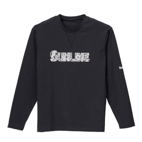 フィッシングウェア サンライン BUG OFFロングTシャツ S ブラック