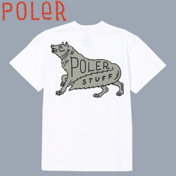 トップス POLeR Kid’s WOLF TEE L WHITE