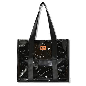 トートバッグ KiU PVC BIG TOTE BAG フリー スプラッシュブラック｜naturum-fashion