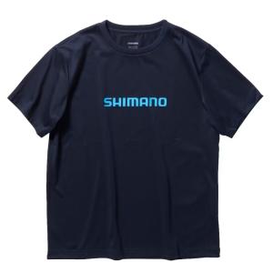フィッシングウェア シマノ SH-021W ドライロゴTシャツショートスリーブ 2XL ピュアネイビー｜naturum-fashion