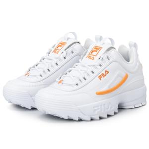 シューズスニーカー フィラ 24春夏 DISRUPTOR II PREMIUM (ディスラプター 2 プレミアム) 23.5cm WHITE/TANGERINE/WHITEの商品画像