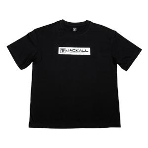 フィッシングウェア ジャッカル ショートスリーブロゴティーシャツ M ブラック｜naturum-fashion