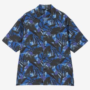 トップス (メンズ) ザノースフェイス 24春夏 S/S ALOHA VENT SHIRT (ショートスリーブ アロハ ベントシャツ) メンズ L ペイントプランツブルー (PB)の商品画像