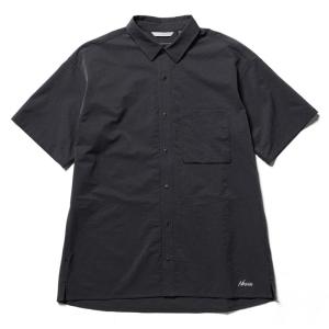 トップス(メンズ) ナンガ 24春夏 ドットエア コンフィー ショートスリーブ シャツ M BLK｜naturum-fashion