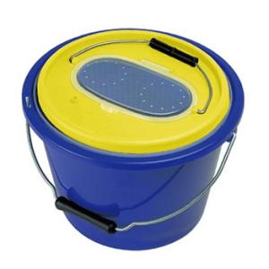 大阪漁具 活かしバケツ(カゴ付) 10L｜naturum-fishingstore