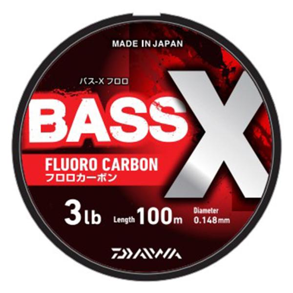 ルアー釣り用フロロライン ダイワ バス-X フロロ 100m 1.2号/5lb ナチュラル