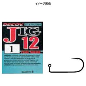 フック・シンカー・オモリ カツイチ JIG12 ファインワイヤー #8 シルバー