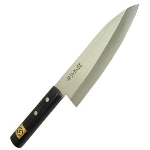 関兼常 包丁・ハサミ・爪切り 青紙鍛造 槌目梨地 口金付 黒合板柄 本割込包丁  三徳型 包丁・ハサミ・爪切り 関兼常 青紙鍛造 槌目梨地 口金付 黒合板柄 本割