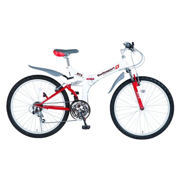 折りたたみ自転車 Switzsports AIGLE  エイグル  フルサスペンション MTB型26...