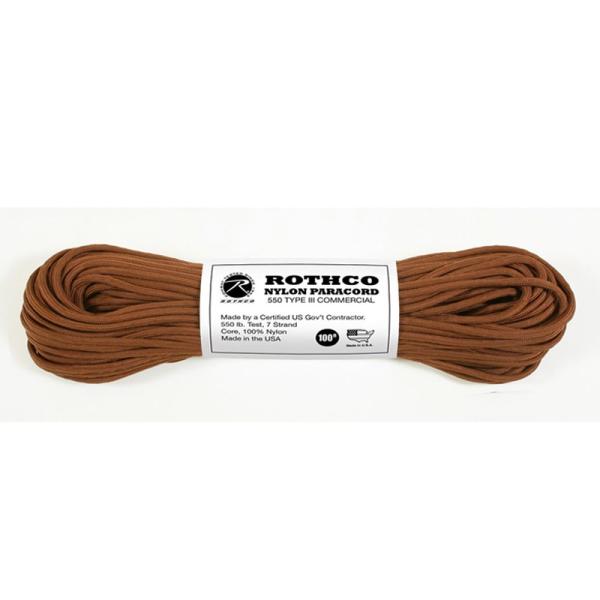 キャンプ設営用具 ROTHCO(ロスコ) ナイロンパラコード 30m(100ft) 30m CHOC...