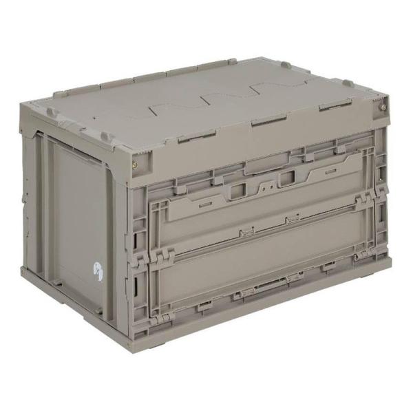 キャンプ設営用具 キャプテンスタッグ フラップFDコンテナ50 49.5L カーキ