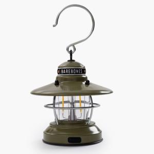 アウトドアランタン ベアボーンズ リビング 国内正規品 ミニ エジソンランタンLED 最大100ルーメン 単三電池式 オリーブドラブ