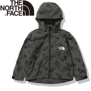 アウトドアウェア ザ・ノースフェイス 21秋冬 NOVELTY COMPACT JACKET ノベルティー コンパクトジャケット キッズ 130 トスロゴチャコール(TC)｜naturum-od