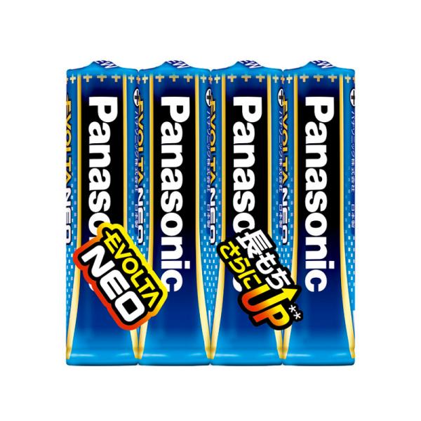 パナソニック 乾電池エボルタネオ単4形4本パック ブルー