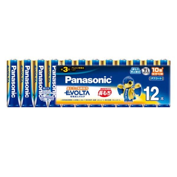 パナソニック 乾電池エボルタ単3形12本パック ブルー