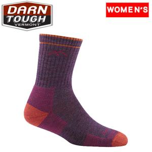 ソックス 靴下 DARN TOUGH 22秋冬 1903 ハイカー マイクロクルー ミッドウェイトクッション ウィメンズ M プラムヘザー