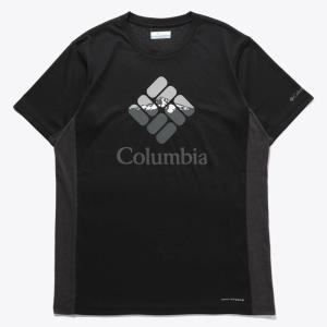 アウトドアシャツ コロンビア ゼロ アイス チッロ クール グラフィック ショートスリーブ シャツ メンズ S 010