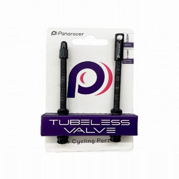 自転車メンテナンス用品 パナレーサー チューブレスバルブ黒 2本入 80mm