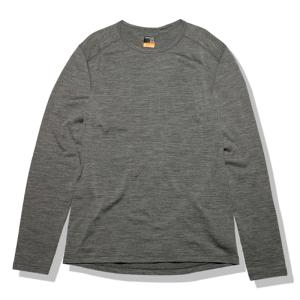 アウトドアシャツ icebreaker 22秋冬 Men’s 200 OASIS LS CREWE メンズ M グリッドストーンヘザー
