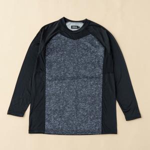 アウトドアシャツ アズ BREEZE TEX HYPER 長袖丸首シャツ M グレー