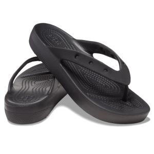 サンダル・マリンシューズ クロックス CLASSIC PLATFORM FLIP W(クラシックプラットフォームフリップ W) 23cm(W7) Black