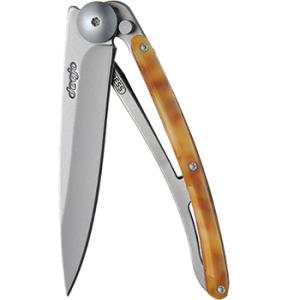 deejo アウトドアナイフ tatoos 37g GEISHA-OLIVEWOOD : ナチュラム