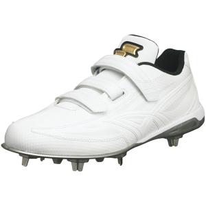 スパイク シューズ SSK プロエッジ TT-VW 金具スパイク 野球 28.5cm ホワイト×ホワイト
