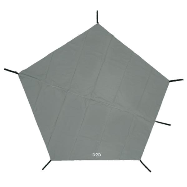 DOD GROUND SHEET グランドシート(1人用/ペンタゴン) グレー