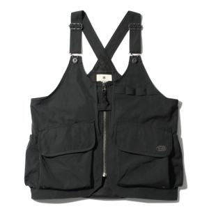 ベスト(メンズ) スノーピーク 24春夏 TAKIBI Weather Cloth Vest L Black｜naturum-od