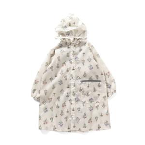 レイングッズ Ampersand Kid’s 総柄 ランドコート(花柄) キッズ 100〜110cm アイボリー