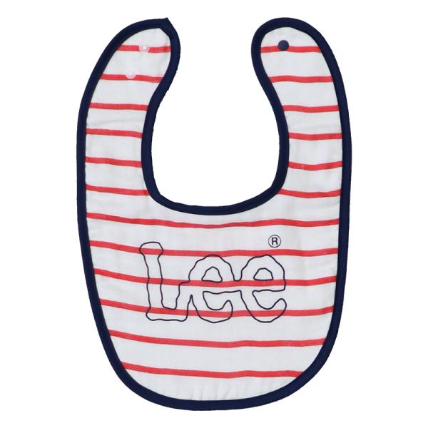 Lee 24春夏 Baby’s BIB BORDER ベビー フリー RED BORDER