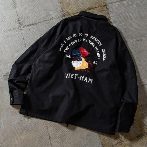 アウター(メンズ) TAION ノンダウン ジャパンスペシャル リバーシブル ベトジャン L BK