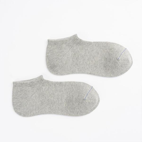ソックス・靴下 COMFY HOUSE ベーシック・スニーカー S L.グレー杢