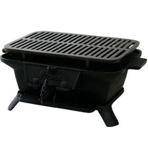 【未使用】　キンカ　バーベキューコンロ　角型七輪 キンカ バーベキューコンロ 角型 B-4 : モノタス・キッチン雑貨専門店