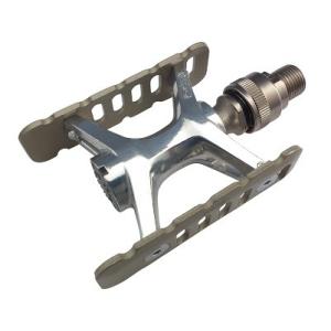 ミカシマセイサクショ 自転車用品 PROMENADE EZY プロムナードイージー チタン ペダル  W85×L64  シルバー×チタン 自転車用品 ミカシマセイサクショ PROMENADE EZY プロムナードイージー