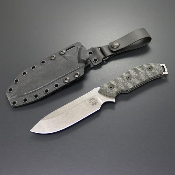 アウトドアナイフ ホワイトリバー 正規品 GTI 4.5 ブラック/ストーンウォッシュ