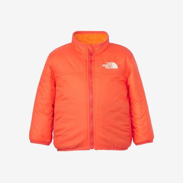 アウター ザ・ノース・フェイス リバーシブルコージージャケット ベビー 80 TNFオレンジ