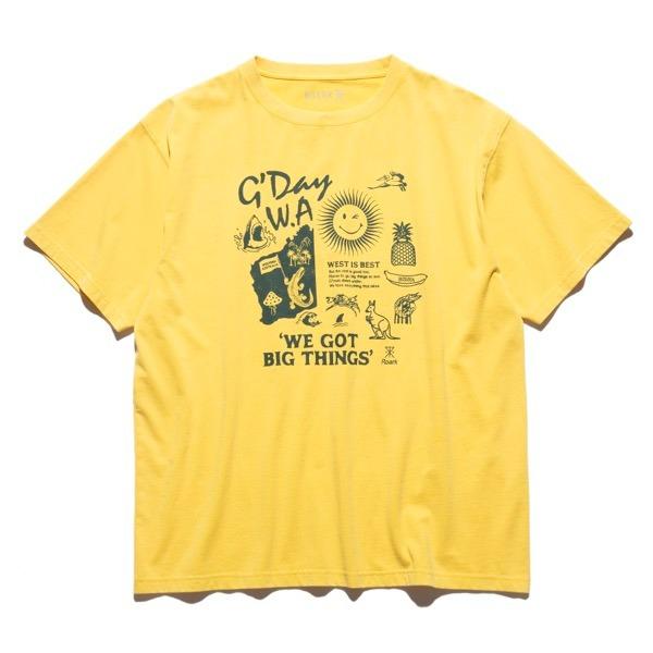トップス(メンズ) ROARK G’DAY W.A. S/S TEE M YELLOW