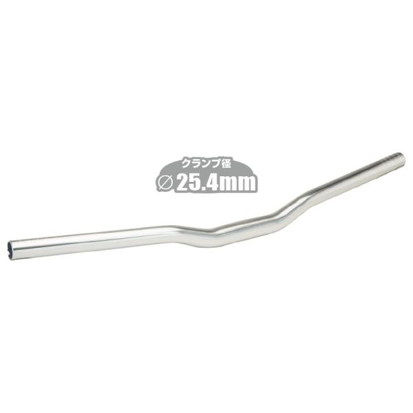 自転車用品 GIZA PRODUCTS HBRB12 ハンドルバー 600mm 径25.4mm シル...