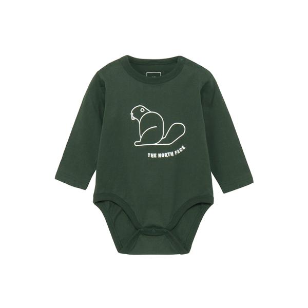 ベビーロンパース ザ・ノース・フェイス ロングスリーブコットンロンパース ベビー 80 アルパイン(...