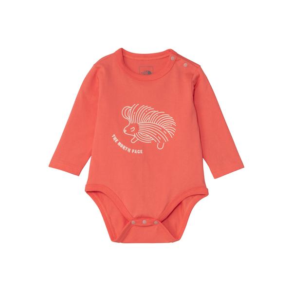 ベビーロンパース ザ・ノース・フェイス ロングスリーブコットンロンパース ベビー 80 リビングコー...