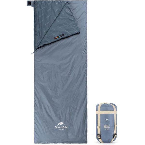 封筒型シュラフ Naturehike LW180ミニ コットンスリーピングバック 右開き ブルー