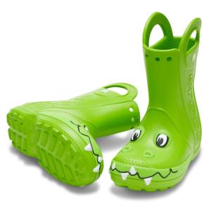 フットウェア クロックス KIDS HANDLE IT DUKE RAIN BOOT 19.0cm/C13 Crocs Green