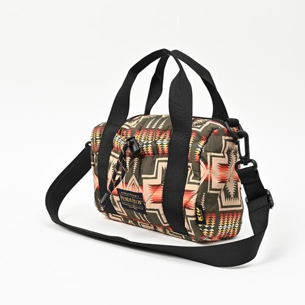 KiU PENDLETON＿SQUARE PADDED MINI BOSTON BAG ONE SI...