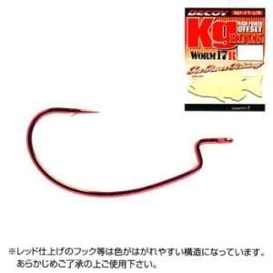 フック・シンカー・オモリ カツイチ キロフック ワーム17R #1/0 Blood Red