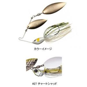 バス釣り用ハードルアー エバーグリーン Dゾーンフライ DW(ダブルウィローリーフ) 1/4oz #27 チャートシャッド｜naturum-outdoor