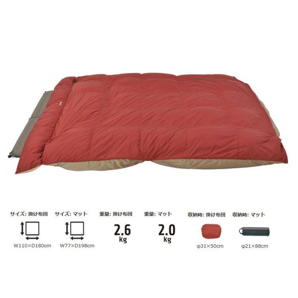 【6/25まで全品+P5%】 封筒型シュラフ スノーピーク グランドオフトン ダブル1600