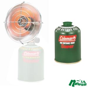 ヒーター・トーチ コールマン(Coleman) クイックヒーター+純正イソブタンガス燃料(Tタイプ)470g お得な2点セット