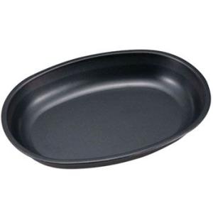 お皿・ランチボックス キャプテンスタッグ ブルーブラックコート 小判型カレー皿｜naturum-outdoor